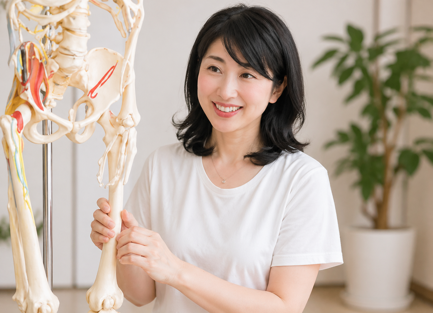 体の仕組みを説明する三浦美和