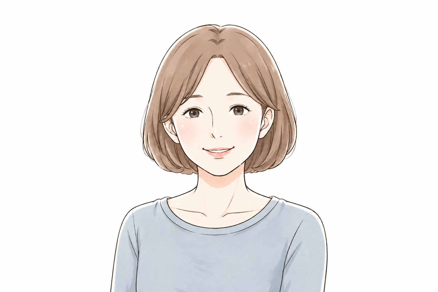 70代女性のイラスト